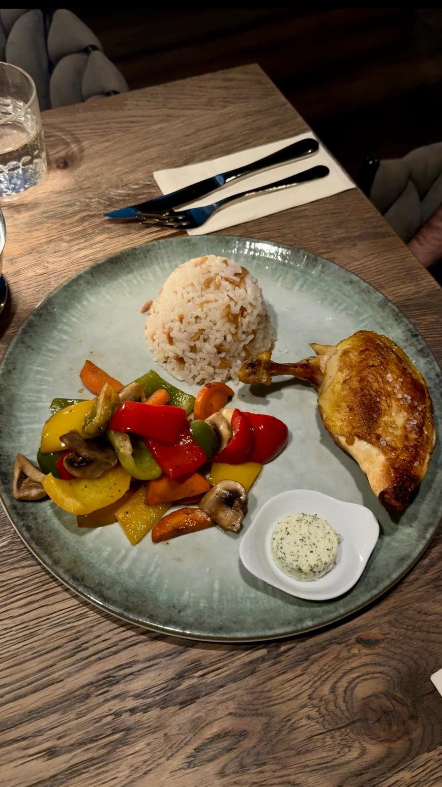 Mais-Hähnchen mit türkischem Reis